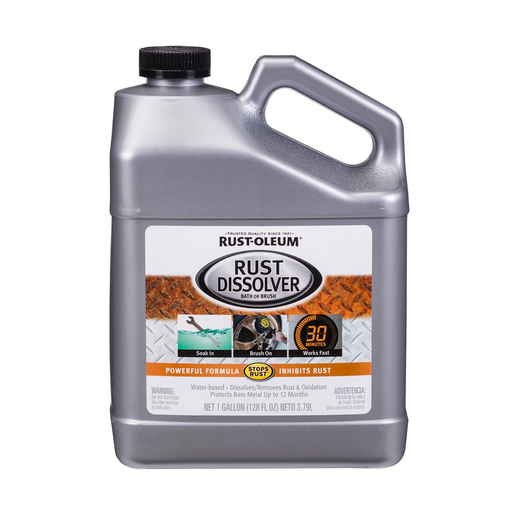 Rust-Oleum Rust Dissolver Soak & Bath | Heavy-Duty Corrosion Remover for Metal Tools, Cars, Bikes, Grills, Bolts, Firearms & More | Gallon