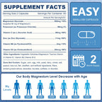NATURE TARGET Magnesium Glycinate 500mg, Chelated Magnesium with Zinc & Vitamin D3 for Muscle, Nerve & Bone, Support Heart Health & Leg Cramp, Strength Immune System - 120 Capsules