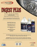 Quest Specialty DIGEST PLUS Foaming Drain Cleaner and Odor Eliminator, 2 count