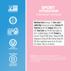 Nuun Sport Electrolyte Tablets, GF & Vegan, Strawberry Lemonade, 4 Pack