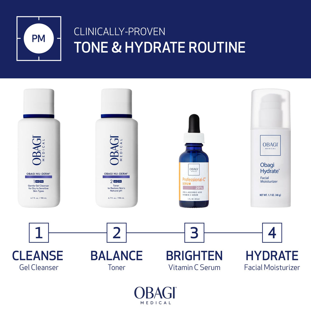 Obagi Nu-Derm Toner – Alcohol-Free, Balancing Nondrying Toner with Witch Hazel & Aloe Vera, Safe for Sensitive Skin – Two Pack, 2 * 6.7 oz