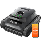 (2026 New) Gosvor Pool Vacuum LiteVac G1, Wall & Waterline & Platform Cleaning, 15.2 lbs Ultra-Lightweight, Up to 200-Min Runtime, Double Filtration, Smart Navigation & App, For Pools up to 2153 sq.ft