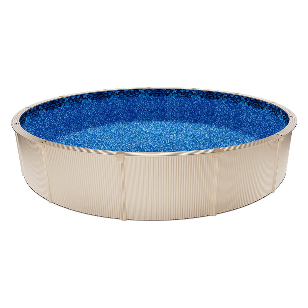 VEVOR 24-ft Round Above Ground Pool Liner, Unibead Pool Liners, Upgraded Thickened Gauge, 52inch Wall Height, Designed for Steel Sided Above-Ground Swimming Pools
