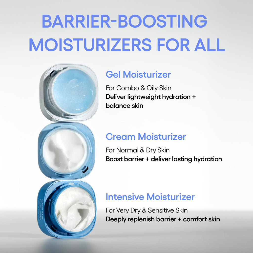 LANEIGE Water Bank Blue Hyaluronic Intensive Moisturizer Refill: Hydrating Face Cream for Very Dry Skin with Squalane & Peptide for Skin Barrier Support, Dermatologist-Tested