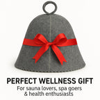 Premium Sauna Hat – 100% Natural Wool, Handmade Sauna Headwear for Men and Women – Eco-Friendly, Breathable, Insulating Hat for Sauna, Steam Room, Banya, and Bathhouse – One Size Fits All, Grey