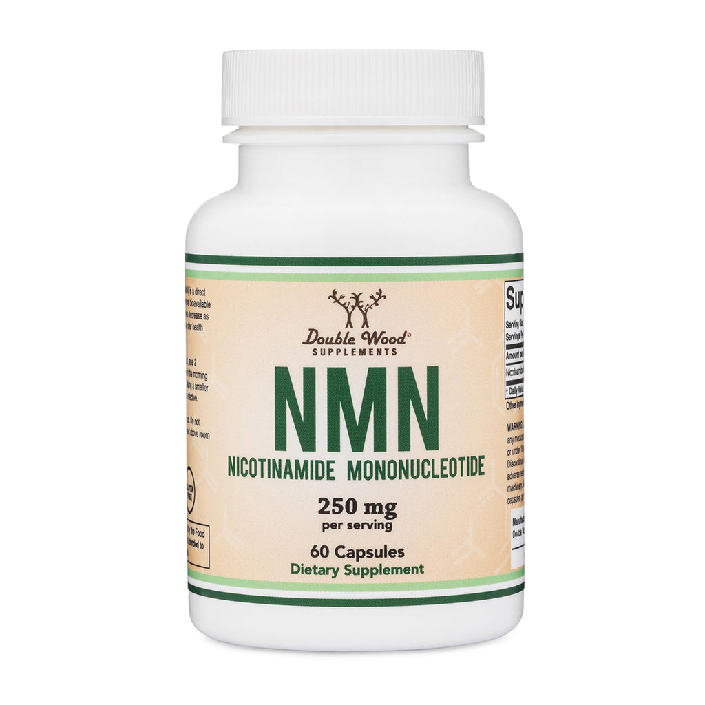 Double Wood Supplements NMN (Nicotinamide Mononucleotide) 250mg, 60 Capsules - 30 Servings, Gluten Free