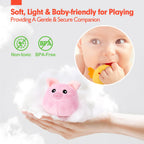 hahaland Baby Toys 6-12 Months - Surprise Barn with Stuffed Farm Animals, Rattle, Crinkle Paper, Mirror - Montessori Toys for 6 Month Old Babies, Sensory Balls Toddlers 1-3, 1 Year Old Boy Girl Gifts