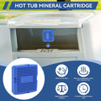 DONJOP Hot Tub Mineral Cartridge for Sundance Spas,Silver Ion Cartridge Can Last for 4 Months,Spa Mineral Cartridges Makes Your Spa Water Clean and Clarified 2 Pack