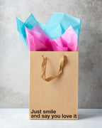 MilkToast Brands Funny Gift Bag Set of 5, Gift Bags With Handles 11 x 8 x 4