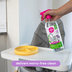 Dapple Baby All Purpose Cleaning Spray, Hypoallergenic for Toys, High Chairs, Swings, Counters, Powered by Plants, 1 Pump Included, Lavender, 30 Fl Oz (Pack of 2)
