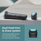 Philips Norelco Body Groomer 7000, Body & Balls, Dual Head Trimmer & Shaver