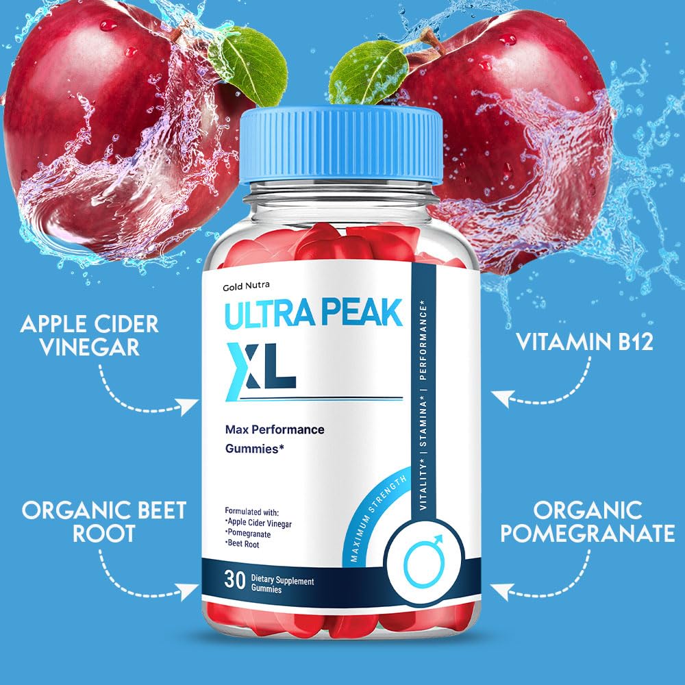 Gold Nutra Ultra Peak XL Gummies, UltraPeak XL, Official Formula (1 Pack)