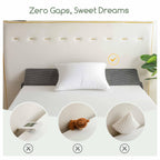 HIGOGOGO King Size Wedge Pillow for Headboard Gap - Multi Functional Mattress Wedge Bed Gap Filler Close The Gap (0-7") Between Your Mattress and Headboard or Wall (Grey 76"x11"x9")