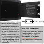 Yuanshikj Safe Box with Electronic Keypad, Small Hidden Steel Security Lock Box with Key, 0.23 Cubic Feet, 9.05" W x 6.69" D x 6.69" H, for Jewelry Gun Cash Use Storage money (BLACK)