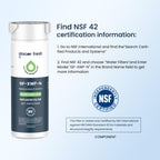 GLACIER FRESH Water Filter Compatible with XWFE (Built-in CHIP), Replacement for GE XWFE, XWF Refrigerator Water Filter NSF/ANSI 42 Certification Pack of 1