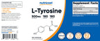 Nutricost L-Tyrosine 500mg, 180 Capsules (3 Bottles)
