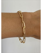 James Michelle Chunky Love Bracelet for Women – Premium Waterproof, Tarnish-Free, Gold PVD Coated Jewelry – Hypoallergenic – Perfect for Beach, Weddings, Gifts – 7 Inch Length