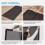 Magnetic Screen Door with Upgraded PET Material Mesh- Easy Installation, Tear-Resistant, Pet and Kid Friendly