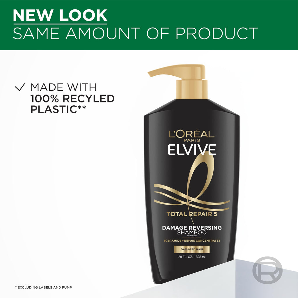 L'Oreal Paris Elvive Total Repair 5 Shampoo and Conditioner Set, 56 Fl Oz