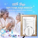 INNOCHEER Kids Makeup Kit for Girl Toys, Frozen Makeup Set for Girls, Real Washable Makeup Kit for Girls, Birthday Christmas Princess Gifts for Girls Kids Age 3 4 5 6 7 8 9 10 11 12 Year Old