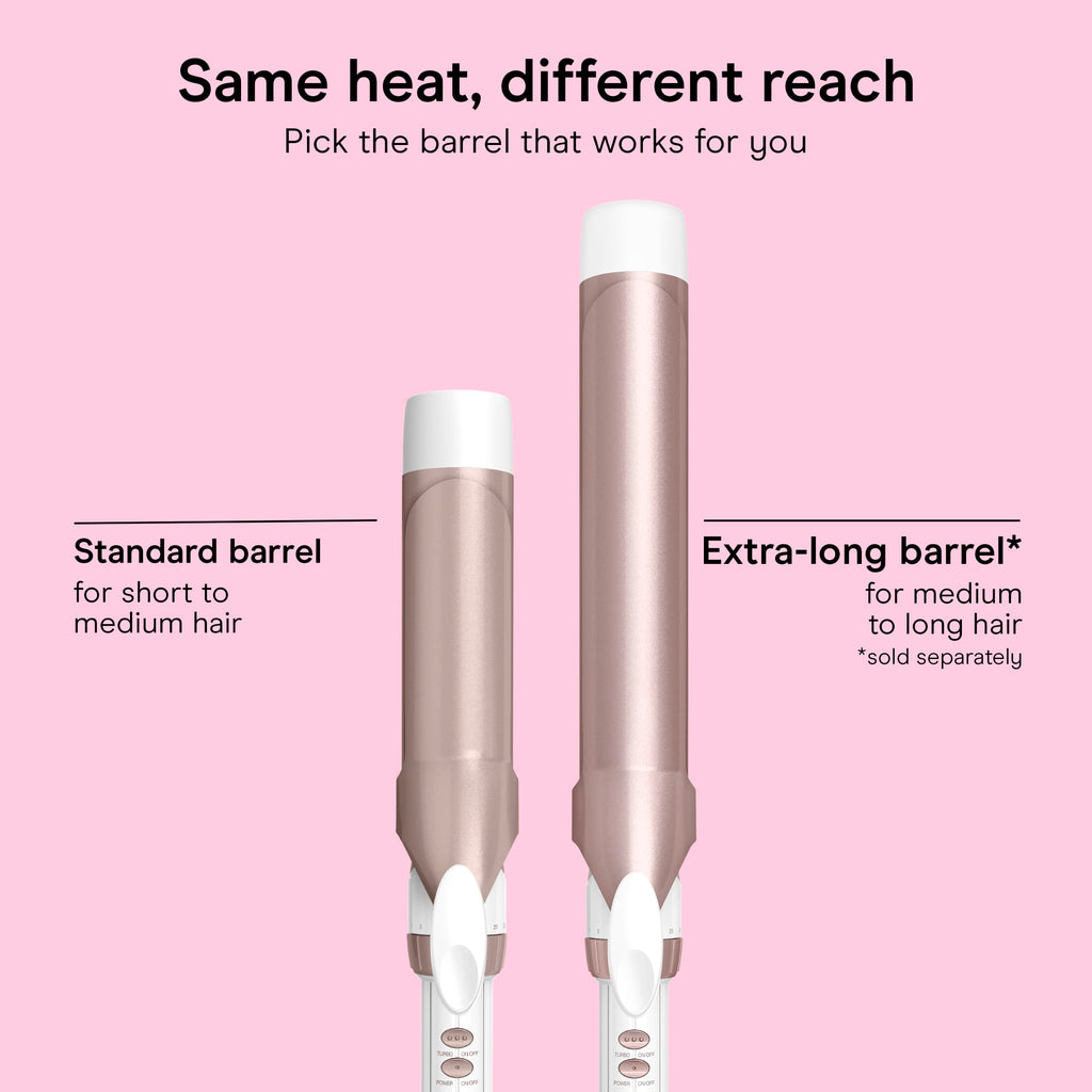 Conair Curling Iron, Double Ceramic, 1 1/2-in. Barrel, White/Rose Gold