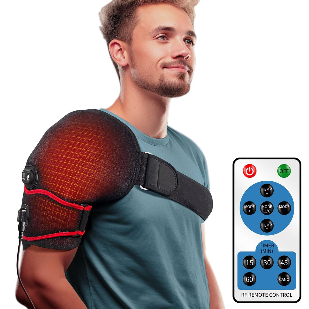 Sticro Adjustable Shoulder Support Brace, Neoprene Massager for Shoulder Pain, Injury, Arthritis