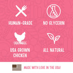 Full Moon Chicken Strips Healthy All Natural Dog Treats Human Grade Made in USA Grain Free, 1.5 Pound (Pack of 1)
