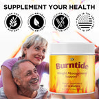 Burntide Powder, Official Burn Tide Powder Mixture with All Natural Ingredients, Advanced Weight & Wellness Support Supplement, Max Strength Healthy Lifestyle Vitamins for Women and Men (30 Servings)