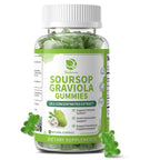 (2 Pack) Soursop Graviola Gummies - Concentrated Soursop Leaves Extract w/Vitamin C, Zinc & Whole Natural Food for Immunity, Liver, Calming & Antioxidant, Sugar Free, Gluten Free, Vegan, 60 Gummies