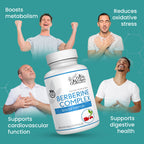 Mila Miamor Berberine Complex HCL 500mg - Special Berberine Supplement with Melon Fruit & Banaba Leaf - Non-GMO, Made in USA - Heart, Cognitive & Gastrointestinal Health - 60 Capsules