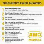 AWD Medical 4"x4" Xeroform Petrolatum Dressing, Non-Adherent Sterile Mesh Gauze for Burns, Skin Grafts, Surgical Wounds & Lacerations, Individually Wrapped (25 Count)