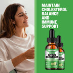 lickshine 2 Pack 3000mg Citrus Bergamot Liquid Drops - High Absorption - Cholesterol Lowering Supplement for Immune Support Anti-Aging, Hight Cholesterol - Soursop Bitters Liquid, 4 Fl Oz