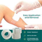 NanaCare Clear Medical Tape Waterproof, 4 Rolls - 1 inch x 10 yds