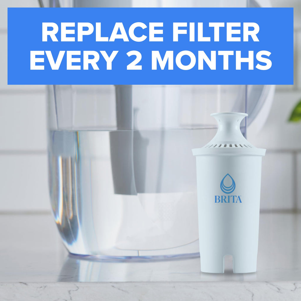 Brita Plus Replacement Water Filter, For Pitchers and Dispensers, 6 Pack