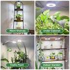 Kullsinss 3.5" Grow Lights for Indoor Plants, 36W Full Spectrum Plant Light