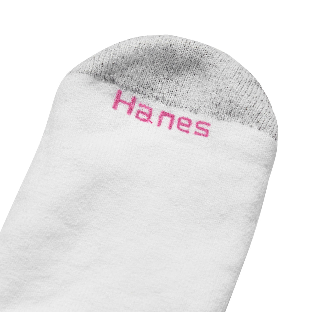 Hanes Womens Value Pack, Ankle Soft Moisture-wicking Socks, Available In 10 And 14-packs, White - 14 Pack, 8-12 US