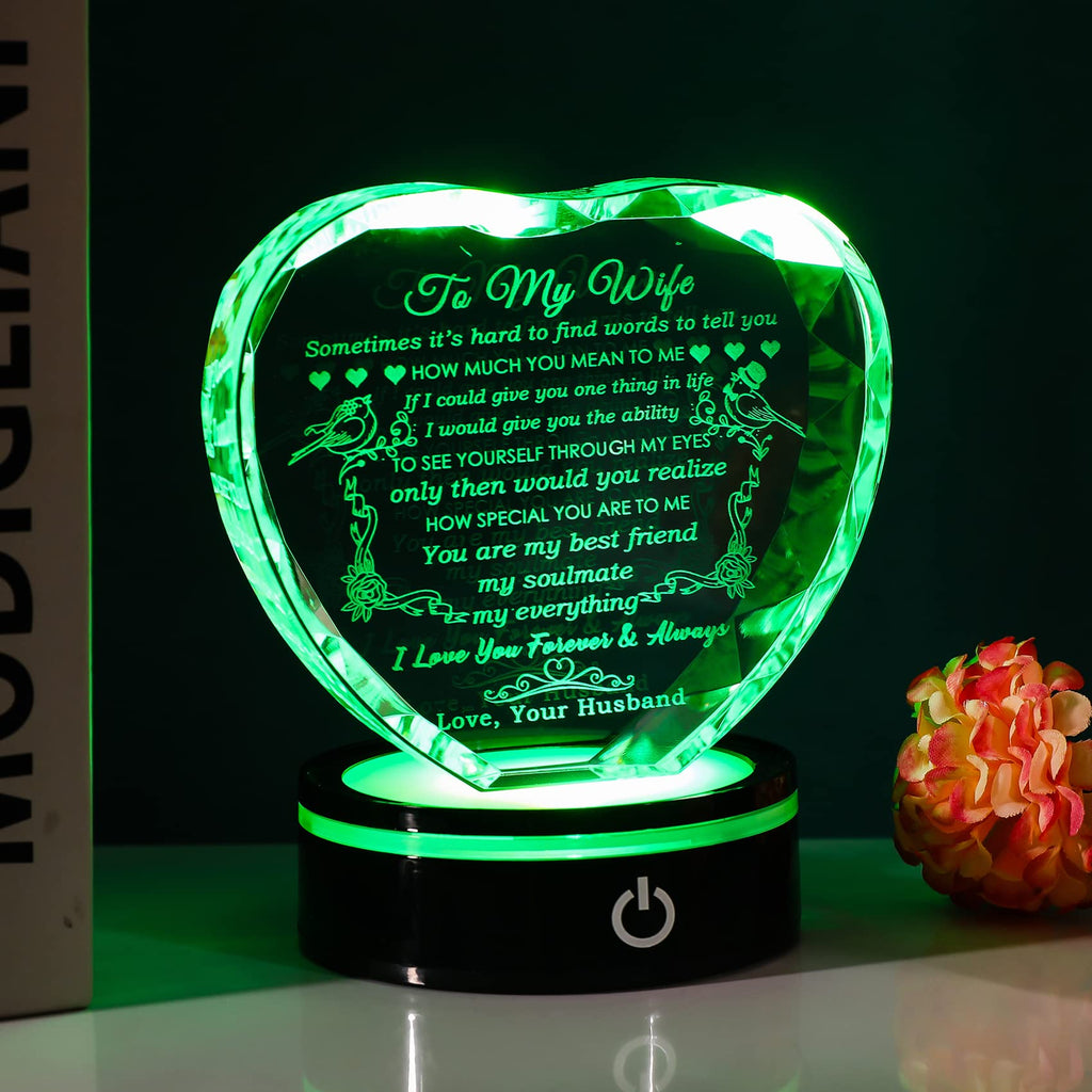 YWHL Gifts for Wife I Love You Gift Idea for Wedding Anniversary & Birthday