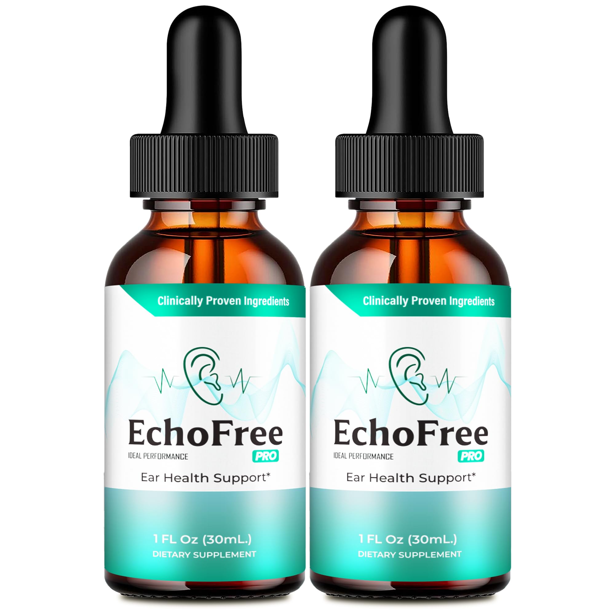 Echo Free Tinnitus Drops, Echo Free Tinnitus Relief for Ringing Ears, EchoFree Ear Health Support Supplement Liquid Drops All Natural for Healthy Ringing Ear Advanced Formula EchoFree Reviews (2 Pack)