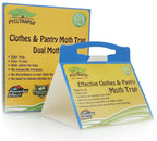 Dual Moth Traps for Clothes and Pantry Highly Effective All-Around Moth Traps,Pro Cloest Essentials Get Rid of Wool Moths with Natural Safe and Odor-Free Dual Premium Pheromone