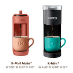 Keurig K-Mini Mate Single Serve K-Cup Pod Coffee Maker, Red Rocks