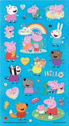 Peppa Pig Family Mega Sticker Pack Featuring New Baby Sister Evie | Officially Licensed Product | Three Types of Stickers (120+ Stickers) | Reusable | Age 3+ | Unisex | Gifts, Presents & Party Bags