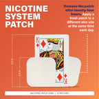 Rugby Clear Nicotine Patches - 21mg Transdermal System Patch - Smoking or Vaping Quitting Aid - Step 1 - 14 Count (1 Pack)