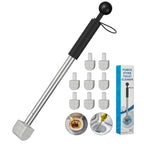 YINGMORE 2026 New Pumice Toilet Cleaner 17inch with Handle - Toilet, Pool & Tub Hard Water Stain Remover (1handle+8pumice)