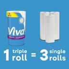 Viva Multi-Surface Cloth Paper Towels, Choose-A-Sheet Size, 12 Triple Rolls, 165 Sheets per Roll (Packaging May Vary)
