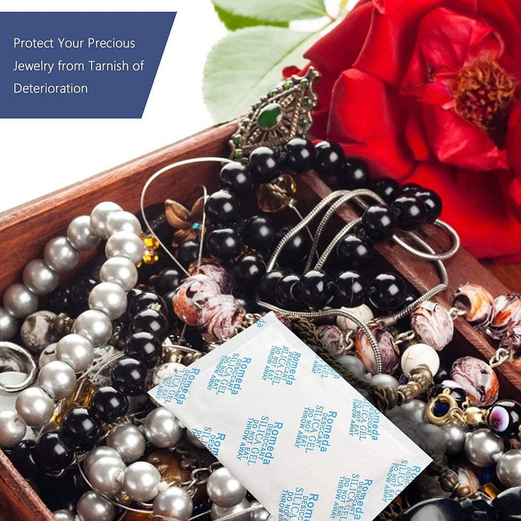 15 Pcs 20 Gram Silica Gel Packs, Transparent Desiccant, Desiccant Packets for Storage, Moisture Packs for Spices Jewelry Shoes Boxes Electronics Storage