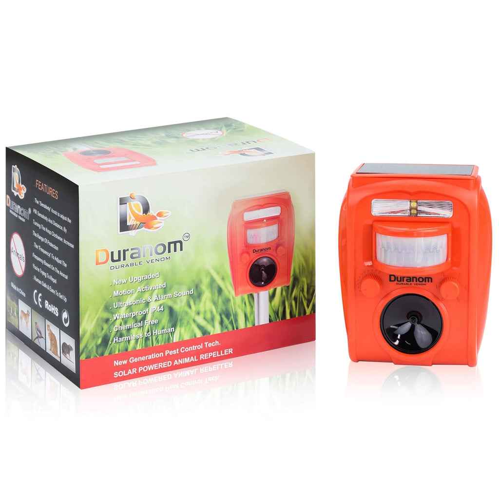 Duranom ultrasonic Animal Repellent Solar Powered