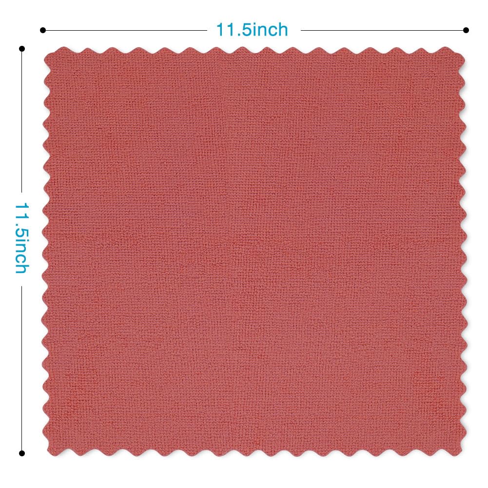 Orighty Cleaning Cloths Bulk, 150 Pack Shop Rags Reusable, Multi-Purpose Shop Towels for Cars, Microfiber Cleaning Rags for Automotive, Mechanic, Kitchen, Lint Free Towels 11.5’’ x 11.5’’, Red