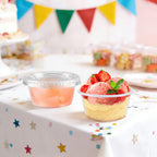 Clawsoff 1000 Sets 2 oz Jello Shot Cups with Lids,Disposable Plastic Portion Cups Bulk,Durable & Leak-proof Clear Portion Containers for Sauces, Dressings & Samples
