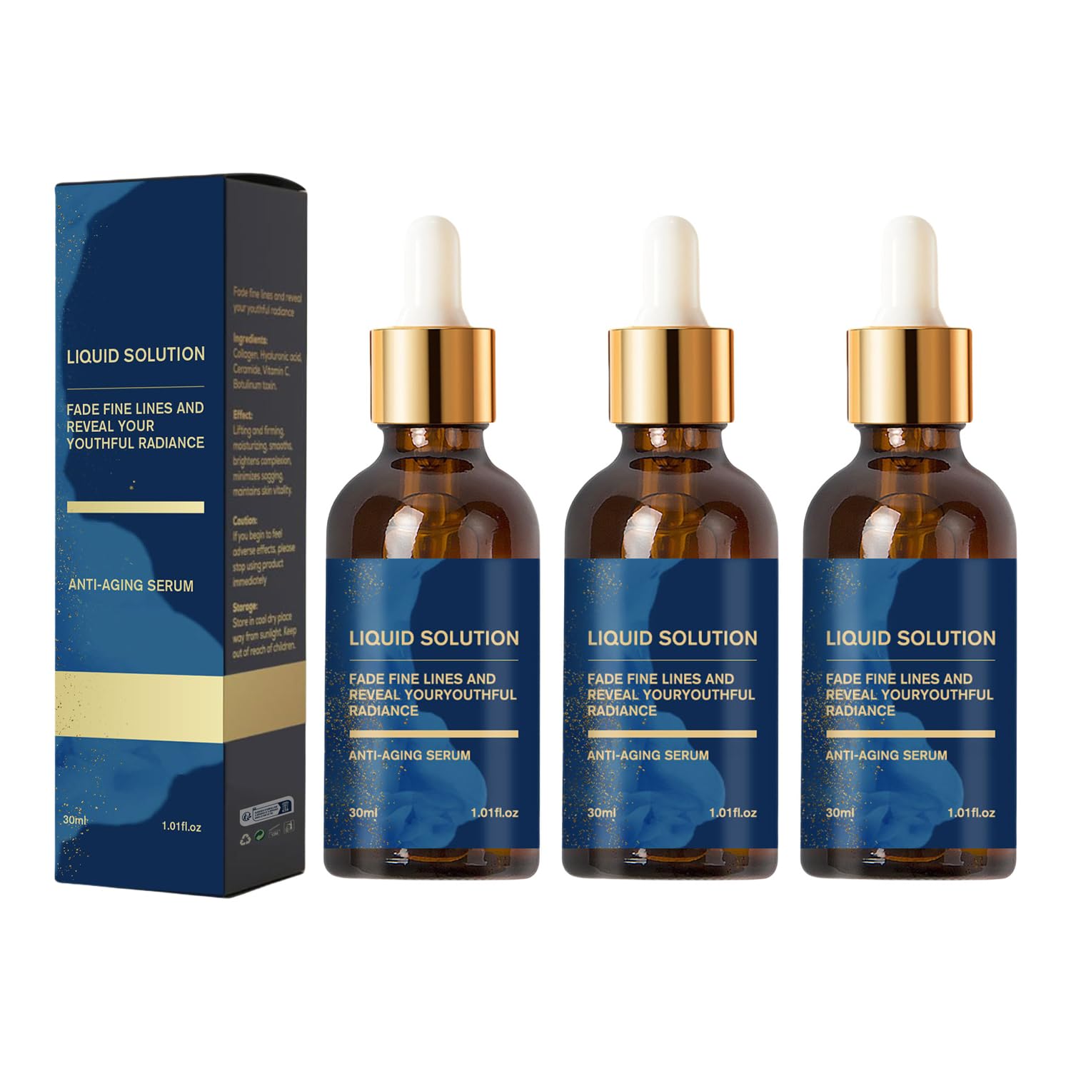 Olavita Serum Facial Serum, Vitamin C & E Serum, Anti Aging Face Tightening, Boost Skin Collagen, Reduce Wrinkles & Plump Skin(3pcs)