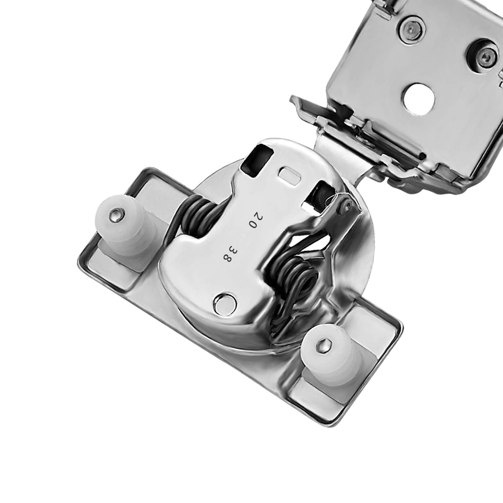 Ravinte 30 Pack 15 Pairs 1-1/4 inch Overlay Soft Close Hinges for Kitchen Cabinet Hinges Satin Nickel Hidden Hinges Stainless Steel Concealed Hinge self Closing